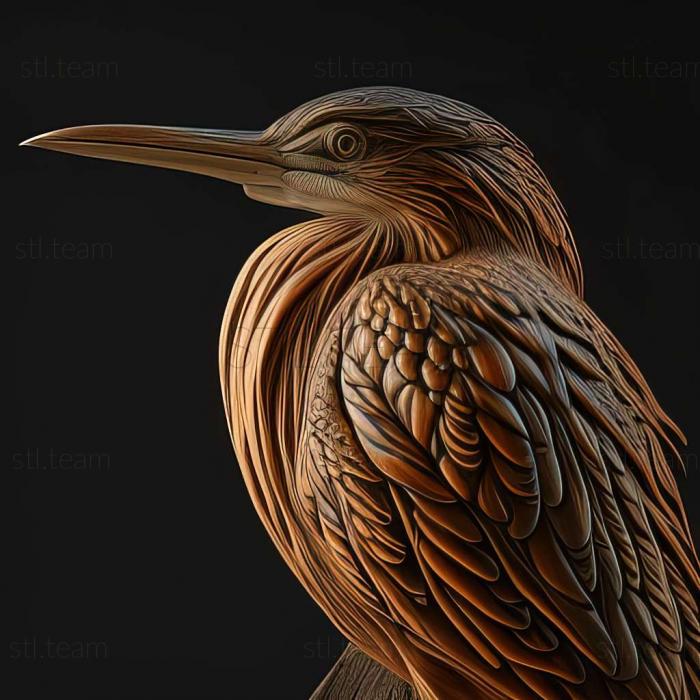 3D model bittern (STL)